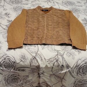 Alice Blue Plaid Zip-Up Jacket